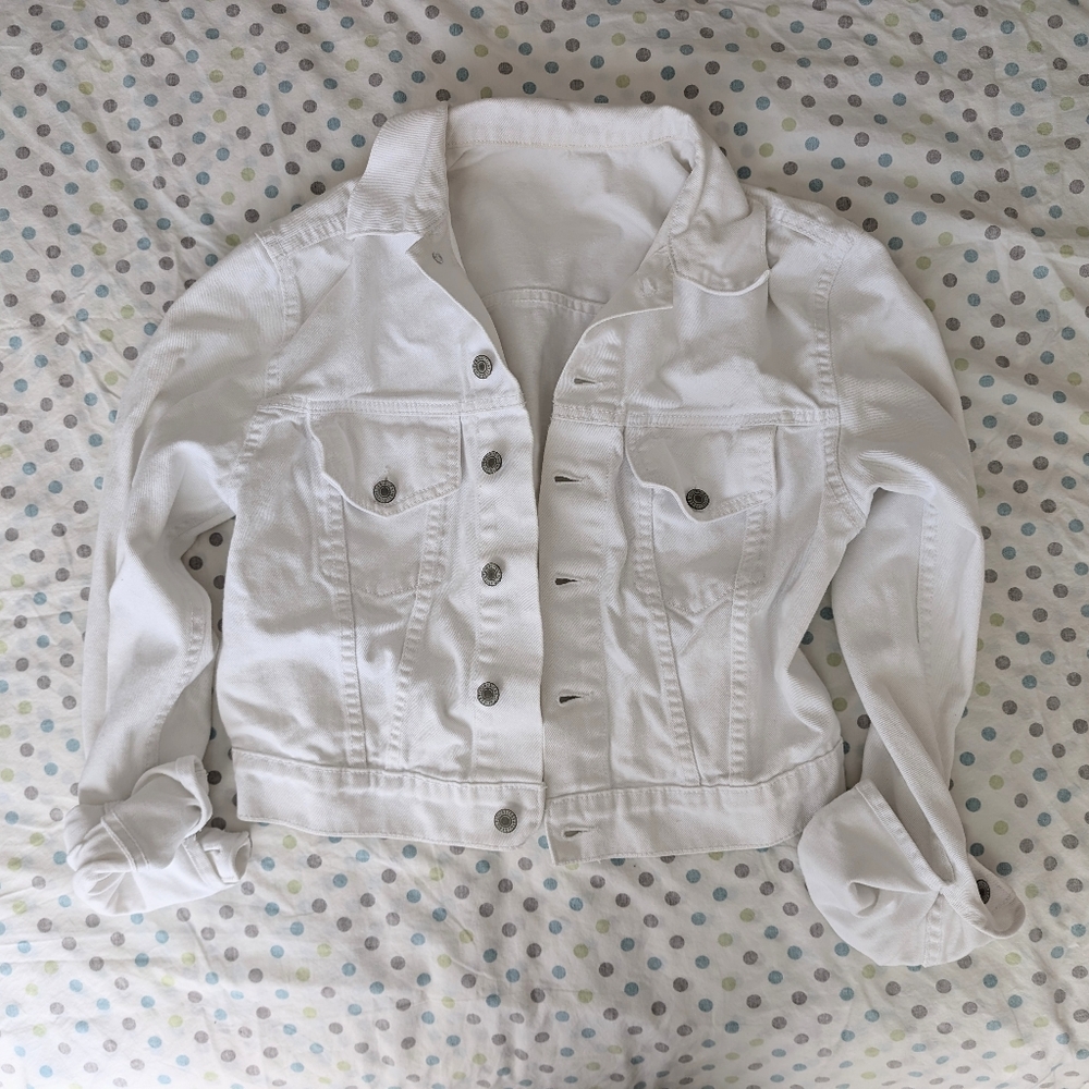 Brandy Melville White Denim Jacket